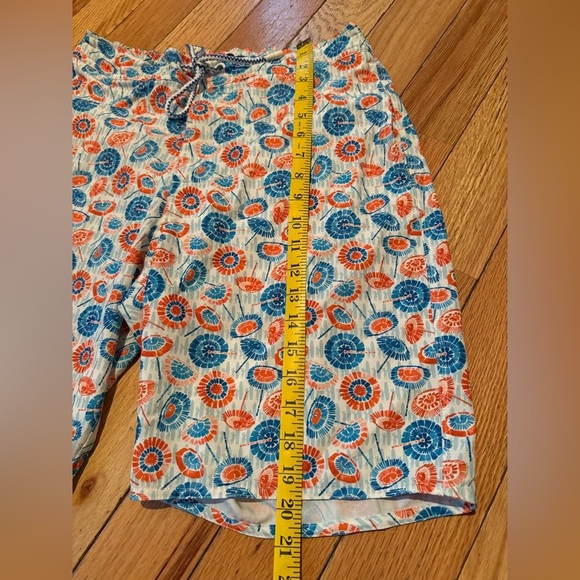Johnnie O 1/2 Elastic Swim Trunks Men’s Size M Blue/Orange Geometric Print Lined - Picture 14 of 16